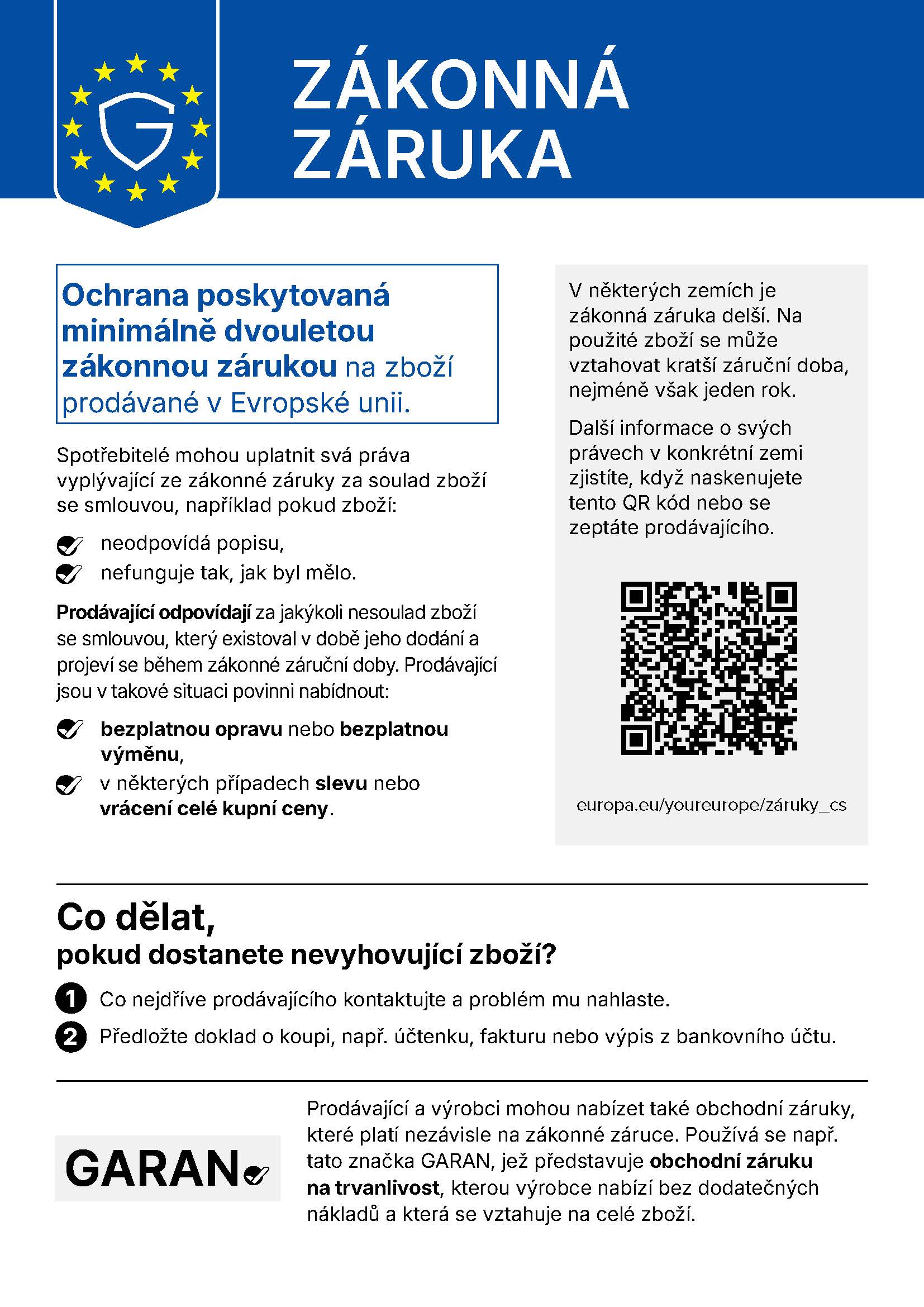 Zákonná záruka EU