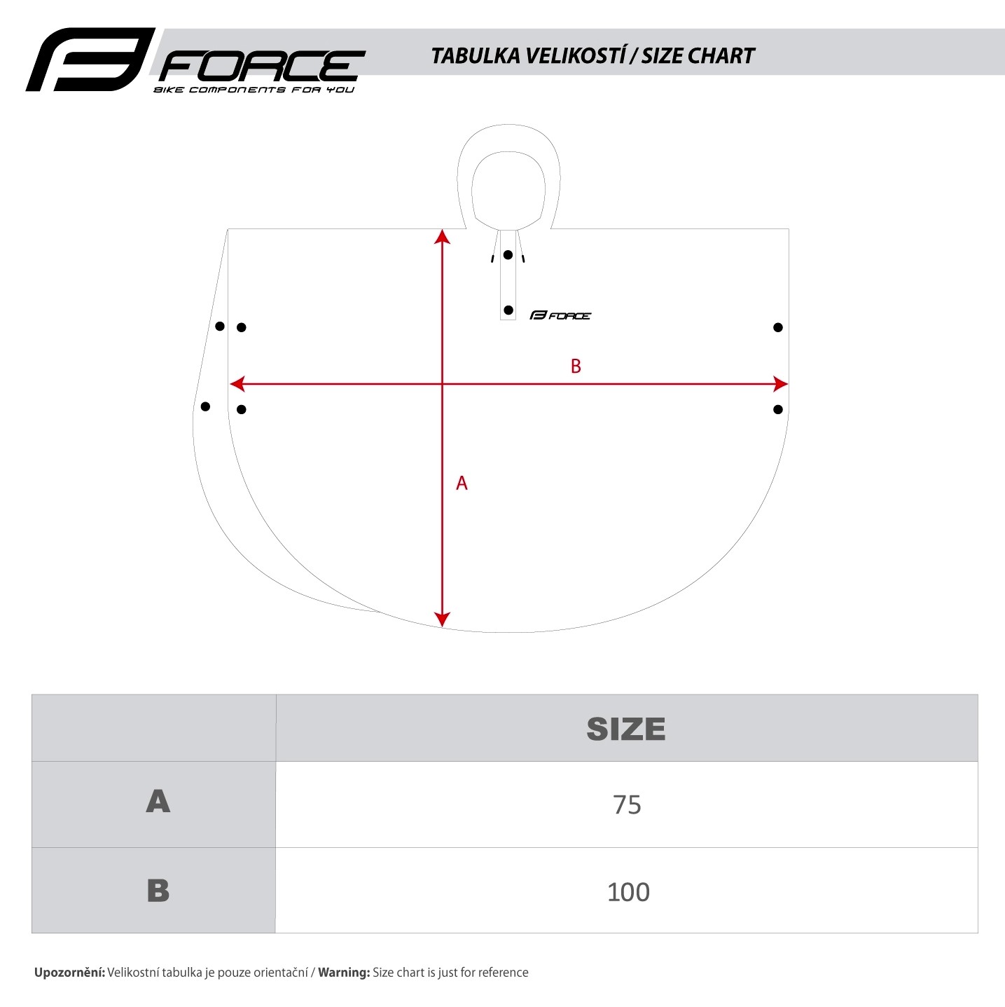 Poncho FORCE KID nepromokavé XS-M, modré