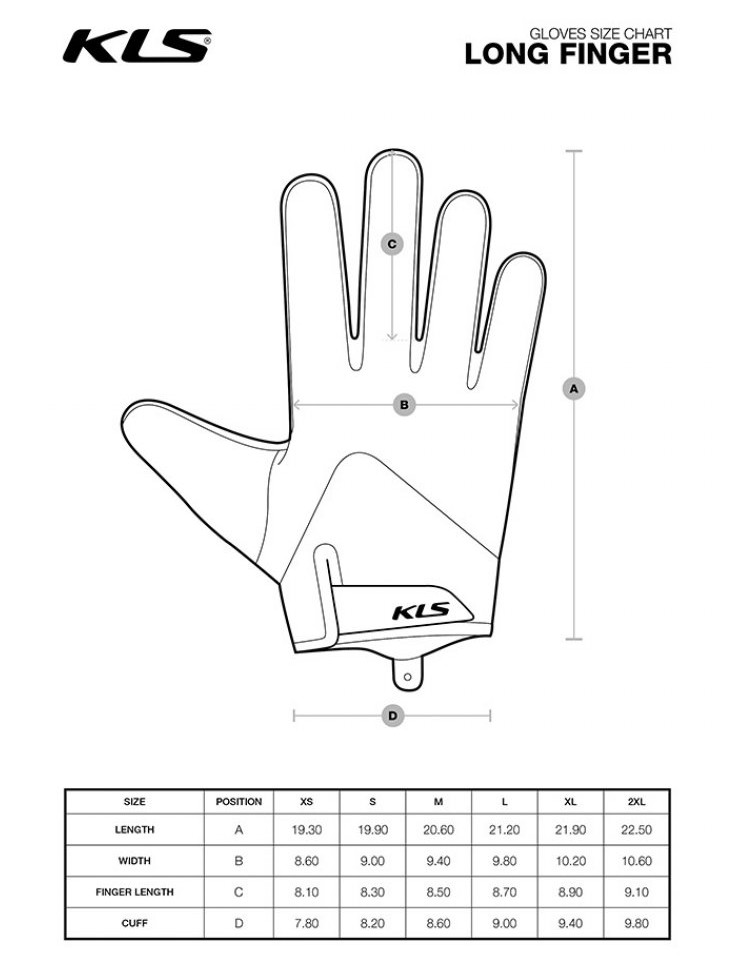 Rukavice KLS CUTOUT Long new, khaki XS