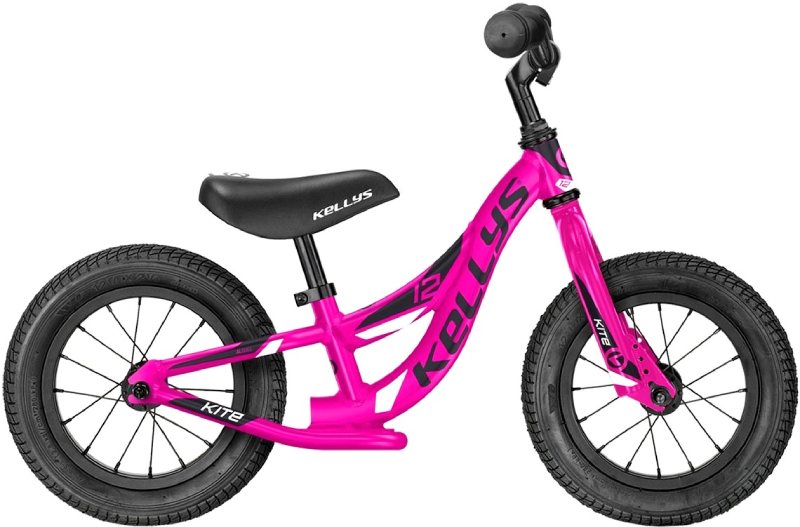 Dětské odrážedlo Kellys KITE 12 Pink, bez brzdy