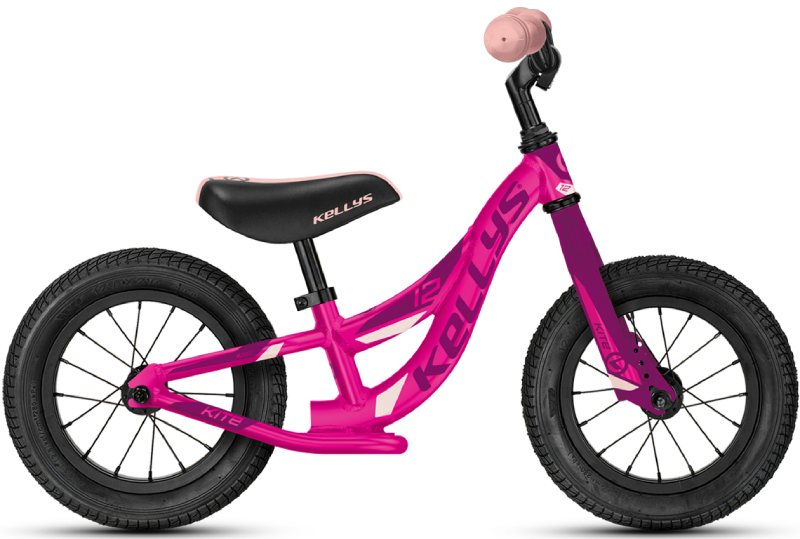Dětské odrážedlo Kellys KITE 12 Pink Purple, bez brzdy