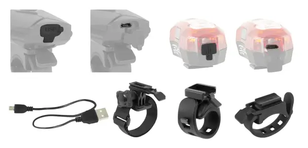 Světlo na kolo set Force EXPRESS USB