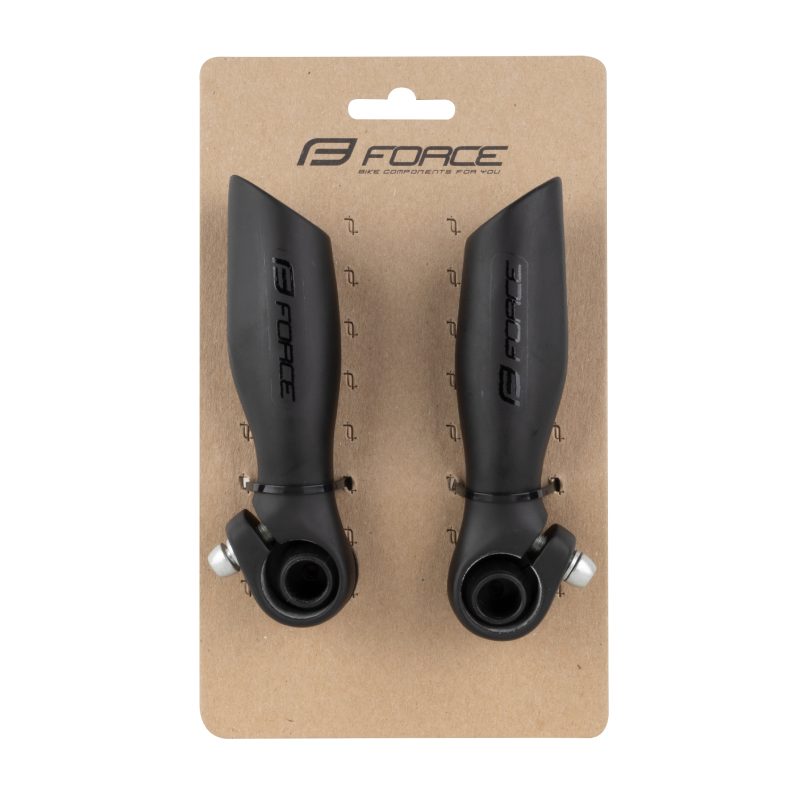 Nástavce - rohy FORCE B4.6 11,5 cm Al, černé matné