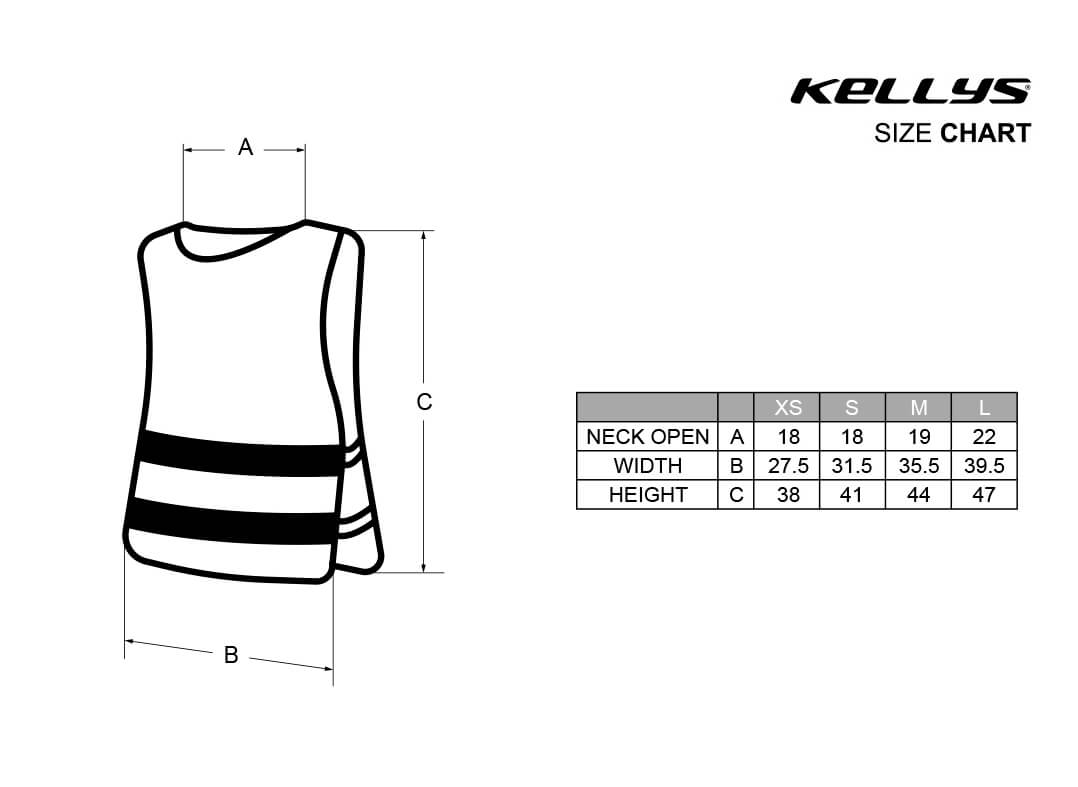 Reflexní vesta KELLYS STARLIGHT rider XS