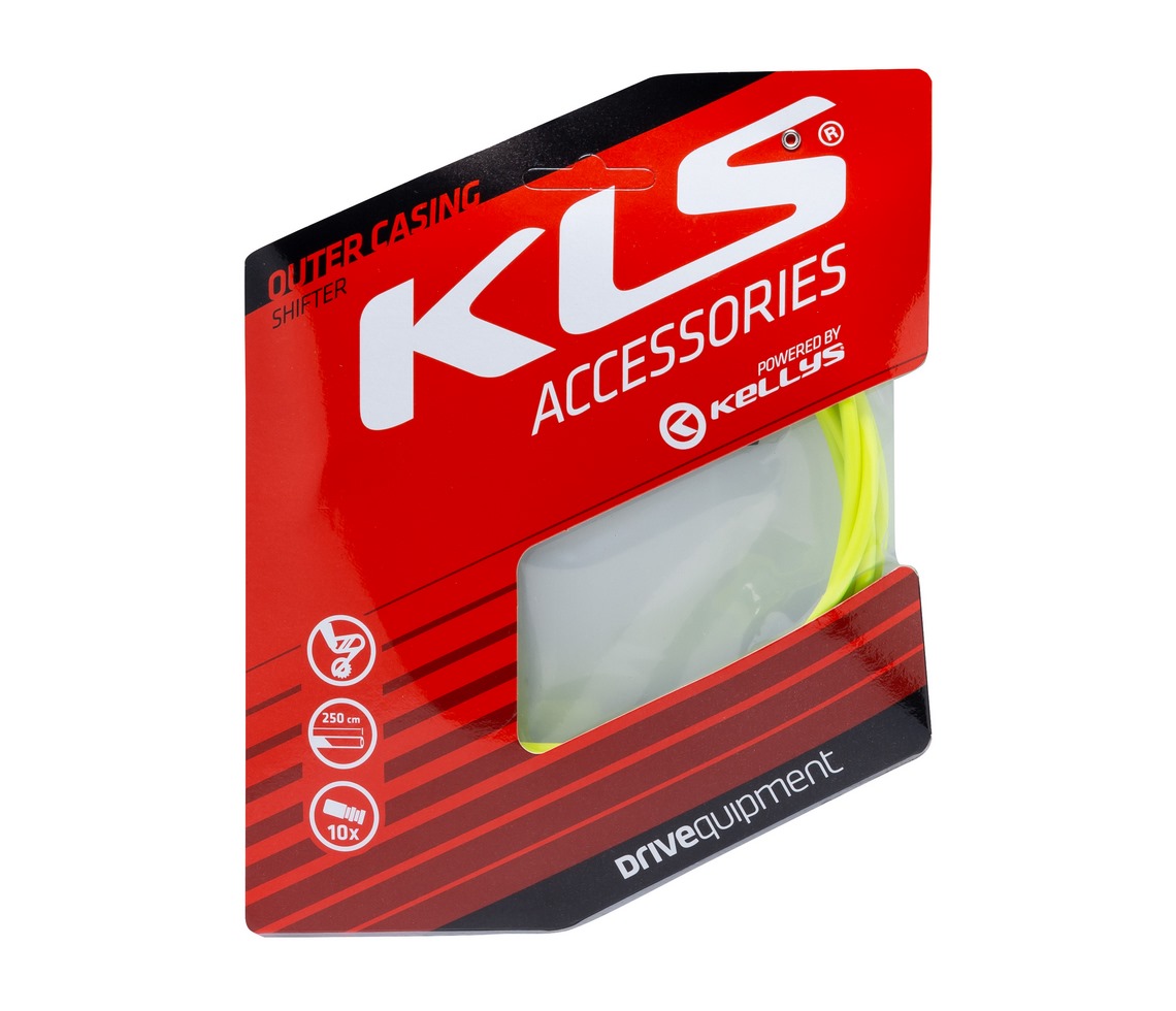 Bowden řazení KLS 250 cm, lime yellow, 1pc