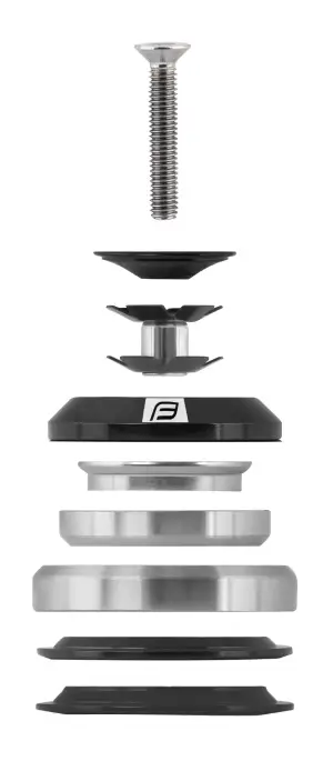 Hlavové složení F TAPER 1 1/8"-1 1/2" integrované, Ø 42/52mm, černé