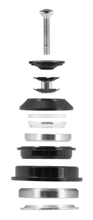 Hlavové složení F TAPER 1 1/8"-1 1/2" polointegrované, Ø 44/55mm, černé