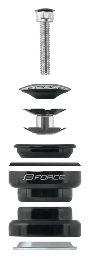 Hlavové složení F AHEAD 1 1/8'', Ø 34mm, černé