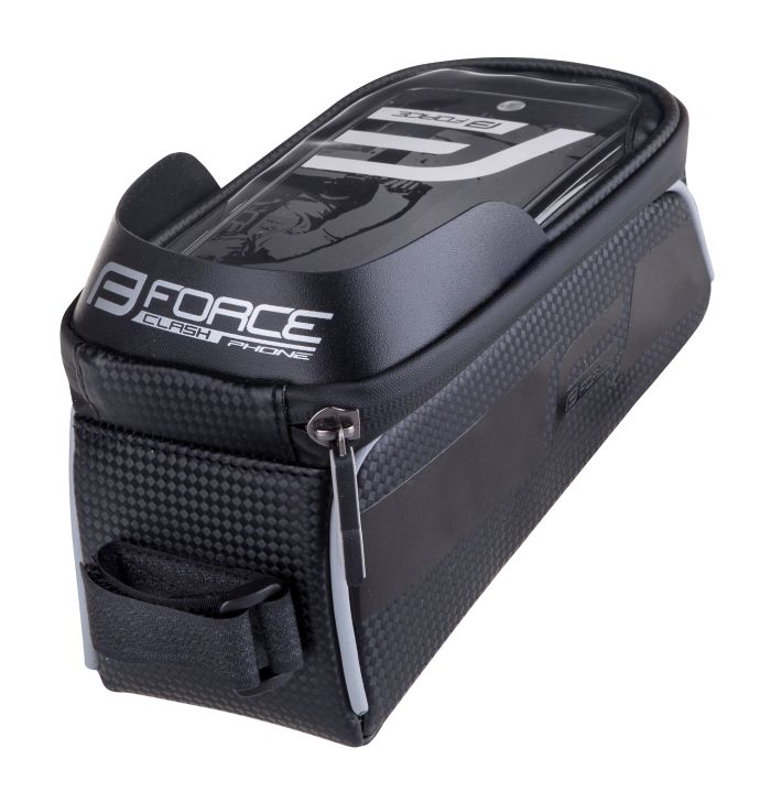 Brašna na horní rámovou trubku FORCE CLASH, černá