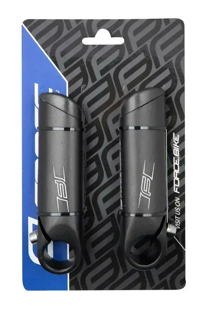 Nástavce - rohy FORCE FIT 11 cm Al, černé matné