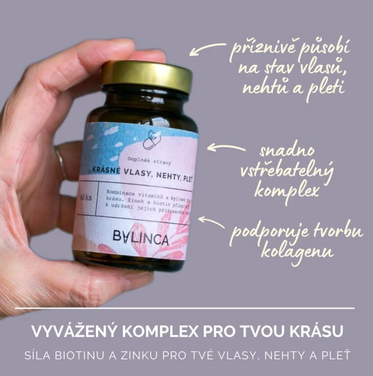 BYLINCA Krásné vlasy, nehty, pleť, 60 kapslí