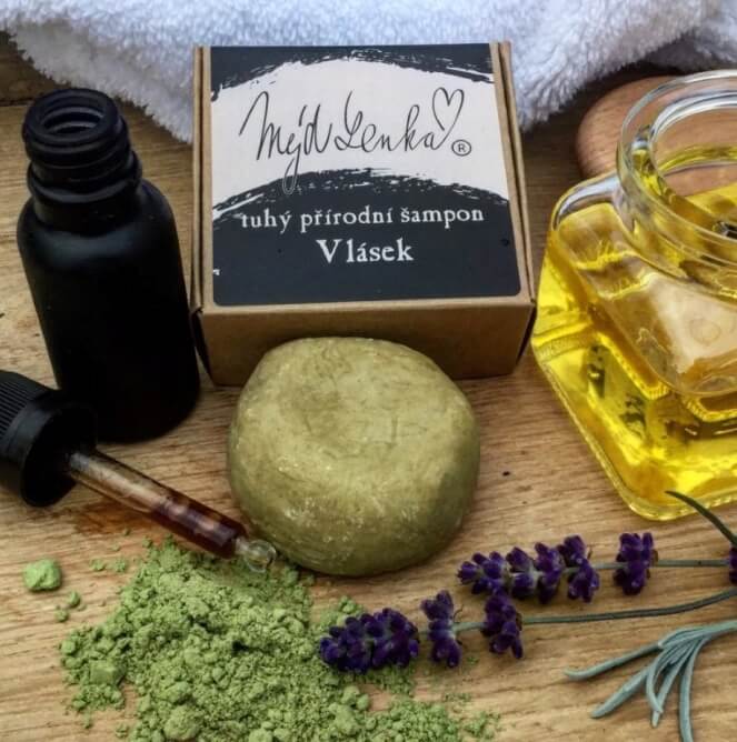 MýdLenka přírodní tuhý šampon Vlásek - na jemné vlasy