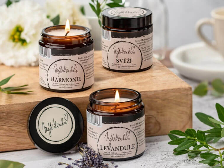 Svíčky MýdLenka ve skle 110g