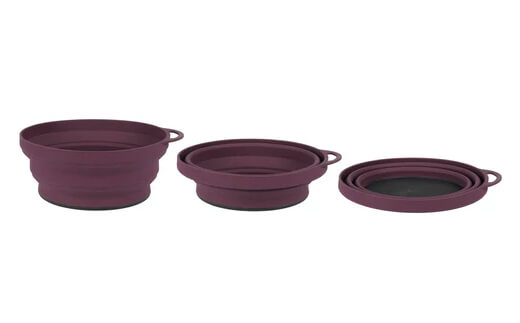 Skládací miska LIFEVENTURE Ellipse Flexi Bowl, purple