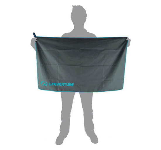 Ručník LIFEVENTURE SoftFibre Trek Towel Recycled, Large, grey