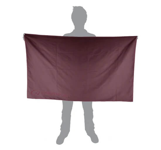 Ručník LIFEVENTURE SoftFibre Trek Towel Recycled, Giant, blackcurrant