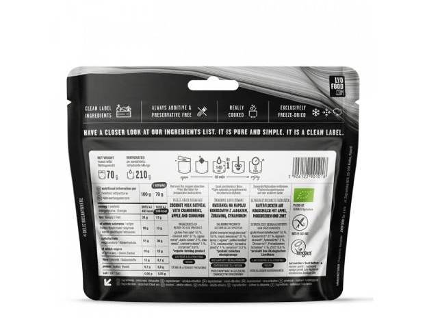 LYOFOOD Ovesná kaše s jablky a skořicí