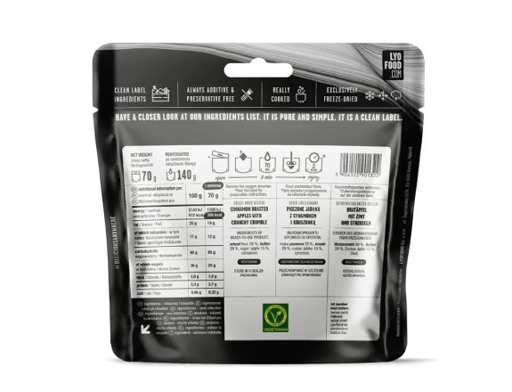 LYOFOOD Jablečný koláč s drobenkou