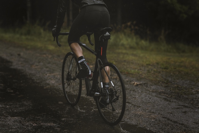 Návleky na tretry FORCE PU DRY MTB, černé