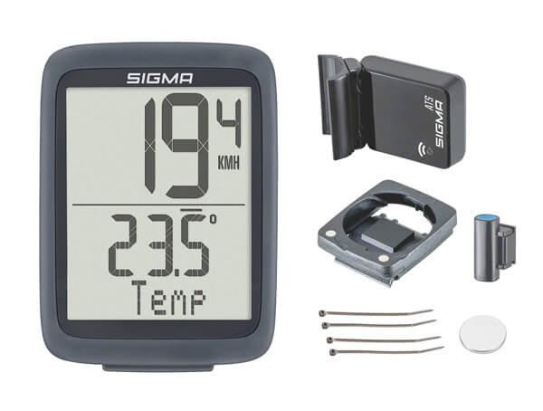 Tachometr SIGMA BC 10.0 ATS WL, bezdrát, černo/bílý