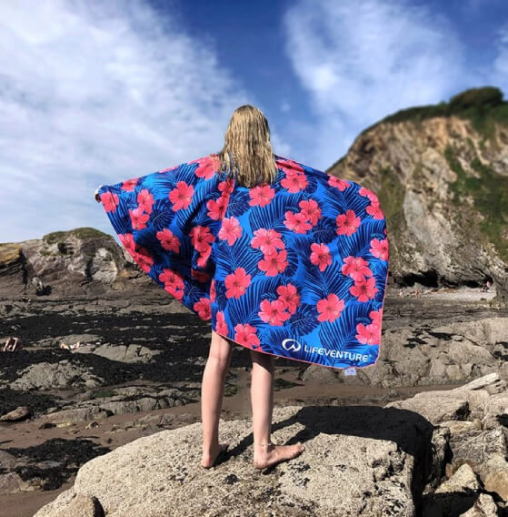 Ručník LIFEVENTURE SoftFibre Trek Towel Recycled, Giant, oahu
