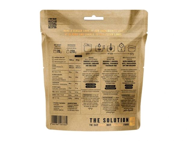 LYOFOOD Bistro Ovesná kaše s jablky, brusinkami a skořicí