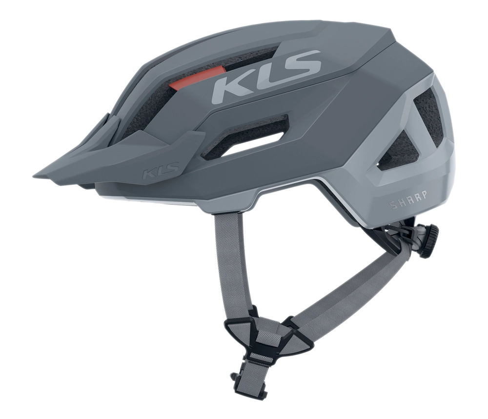 Přilba KLS SHARP grey + náhradní vnitřní výstelka L-XL