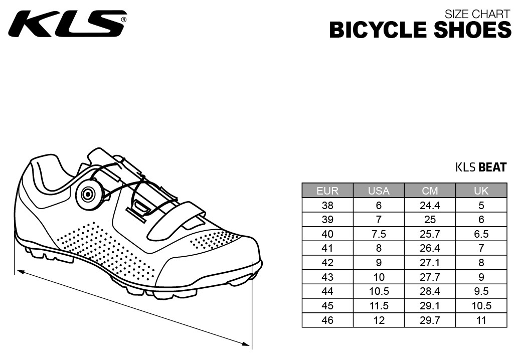 Cyklistické tretry KLS BEAT black 39