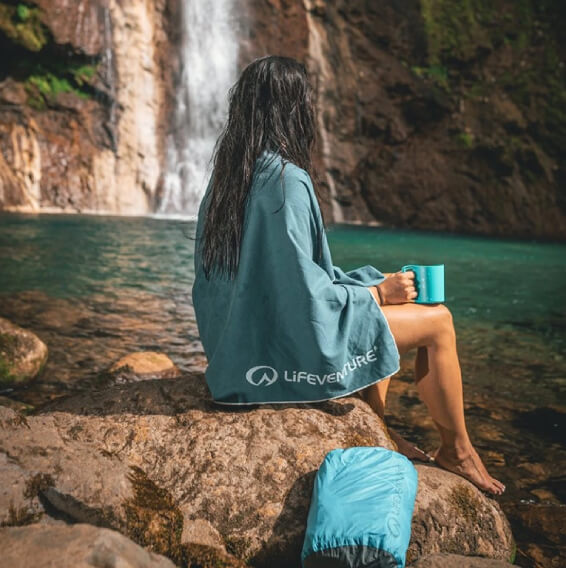 Ručník LIFEVENTURE SoftFibre Trek Towel Recycled, X-Large, navy