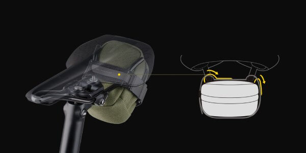 Brašna podsedlová TOPEAK Elementa Seatbag Slim XS černá