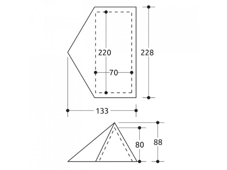 Ultralehký stan CAMP Minima 1 Evo