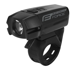 Osvětlení přední FORCE BUG 400LM USB, černé