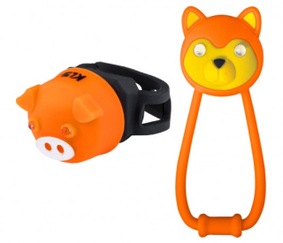 Světlo na kolo set KLS ANIMAL, orange