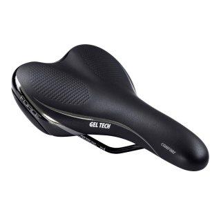 Sedlo FORCE Comfort Gel Tech, černé