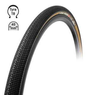 Plášť TUFO Gravel SPEEDERO, bezdušový, black/beige