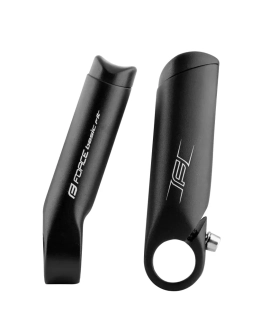 Nástavce - rohy FORCE FIT 11 cm Al, černé matné