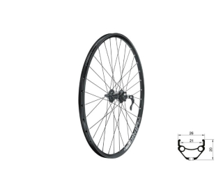  Zapletené kolo přední KLS DRAFT DSC F, 27,5", black
