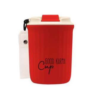 Good Karma Travel Cup - cestovní termohrnek 0,36l, red