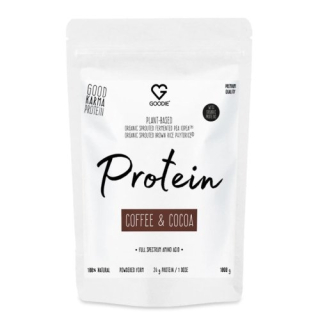 GOODIE Fermentovaný rostlinný protein VEGAN - Káva a kakao 1000g