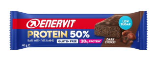 ENERVIT Protein Bar 50%, tyčinka 40g, tmavá čokoláda
