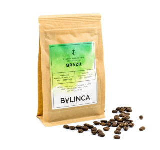 BYLINCA zrnková káva BRAZIL 250g (Min. trvanlivost do: 24.04.2025)