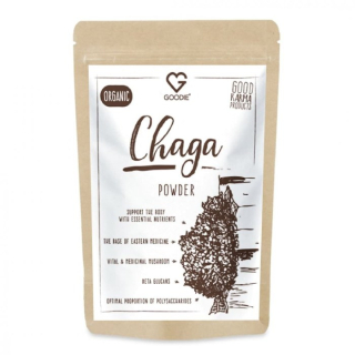 GOODIE Chaga BIO prášek z houby Čaga sibiřská 100g