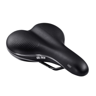 Sedlo dámské FORCE LADY Gel Tech, černé