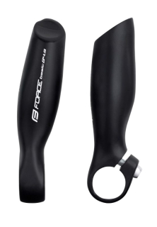 Nástavce - rohy FORCE B4.6 11,5 cm Al, černé matné (bílé logo)